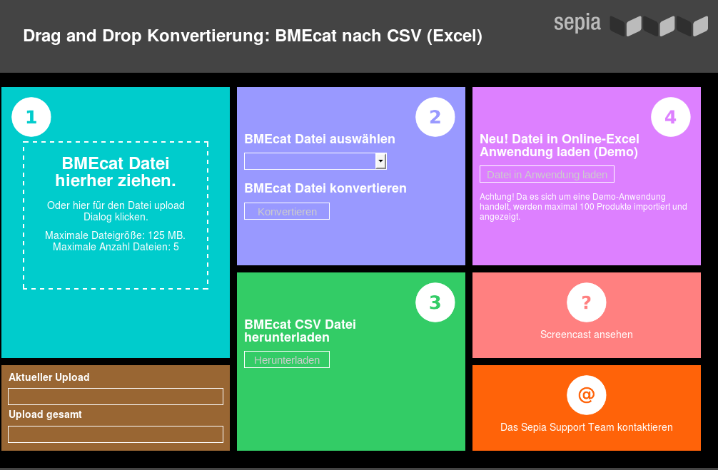 BMEcat2CSV Online Konverter